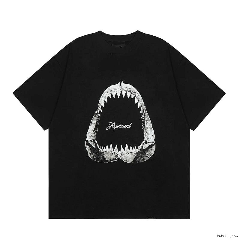 Represent Shark Jaw High Street Black Short Sleeve T-Shirt
