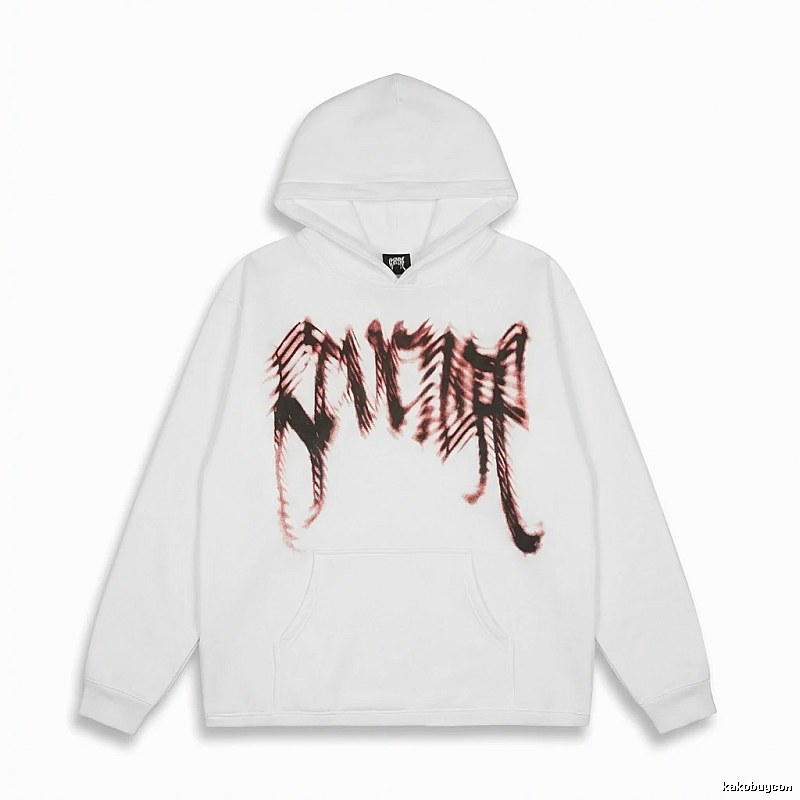 Revenge Gothic Style White Hoodie
