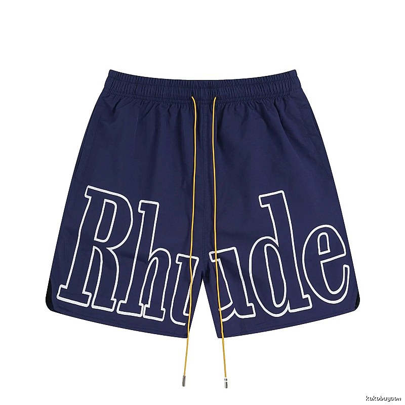 RHUDE Alphabet Wind Dark Blue Shorts