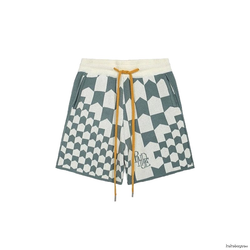 RHUDE Checkered Casual Shorts