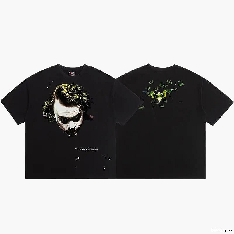 SAINT x Joker Co-branded Vintage Black T-Shirt