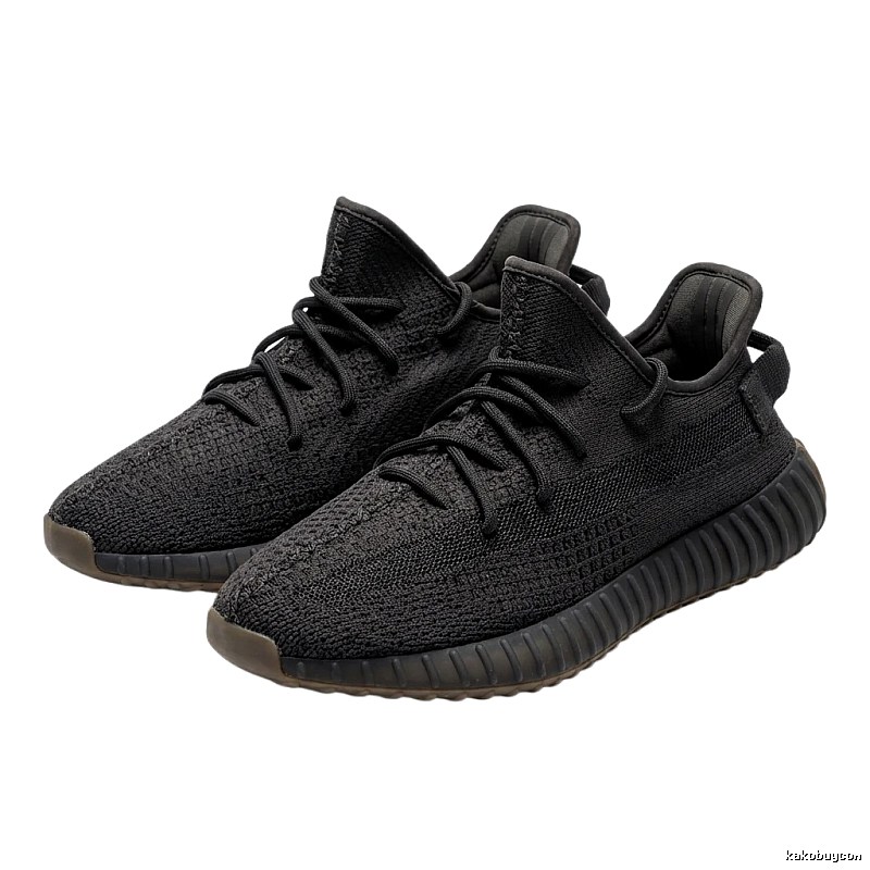 Simple-style black Yeezy 350 shoes