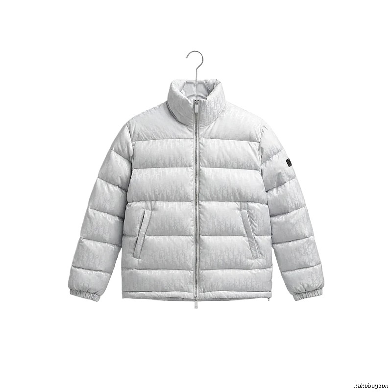 Simple-style white Dior down jacket