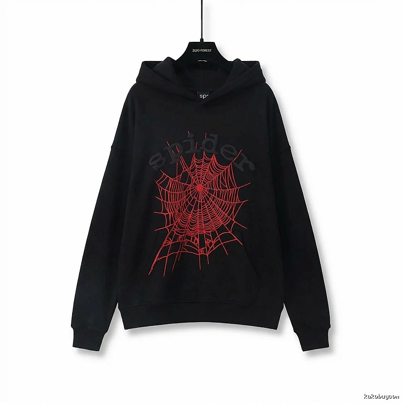 Sp5der cobweb - style black sweatshirt