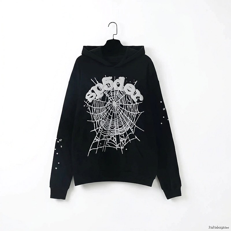 Sp5der Spider Print Black Sweatshirt