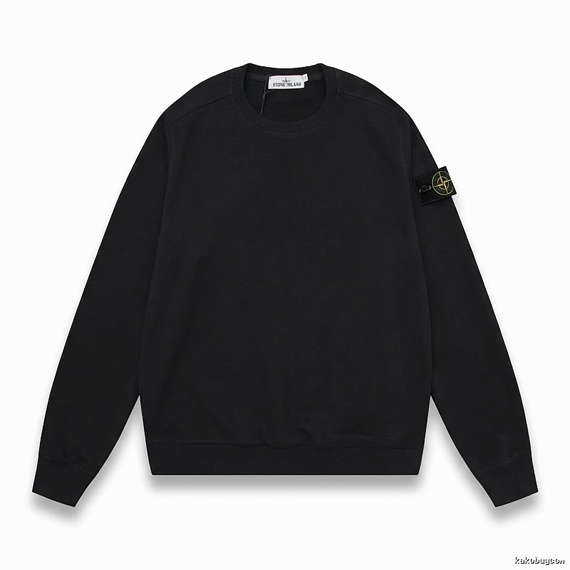 Stone Island basic black sweatshirt