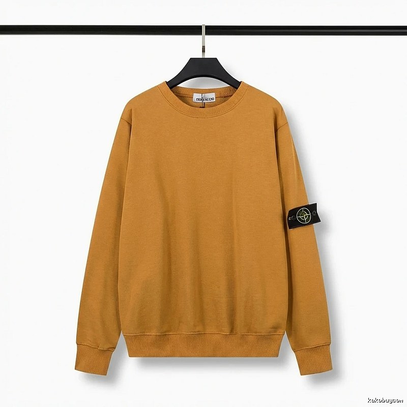 Stone Island Basic Style Trendy Brand Turmeric Hoodie