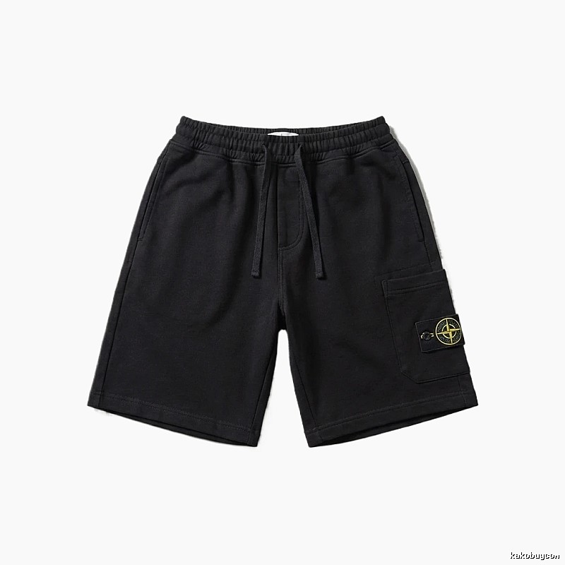 Stone Island functional style black shorts