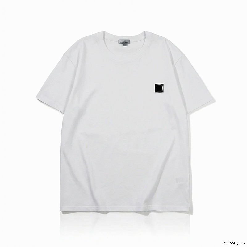 Stone Island minimalist style white T-shirt