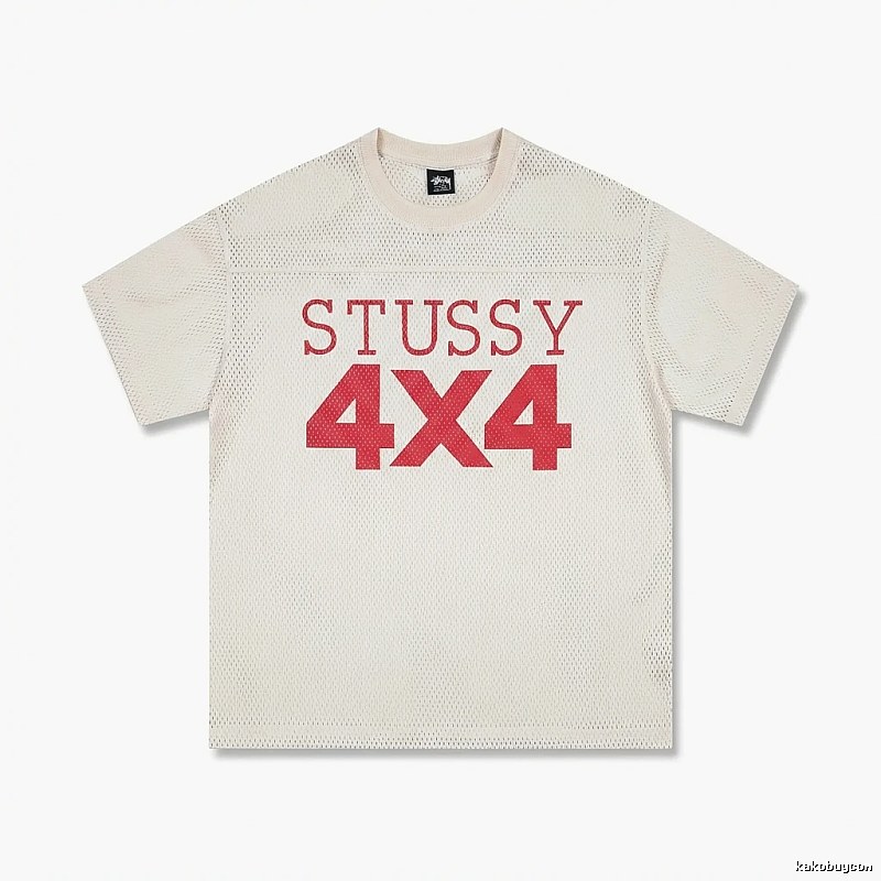 Stussy 4X4 Retro Style White T-shirt