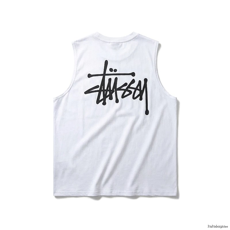 Stussy basic simple white vest