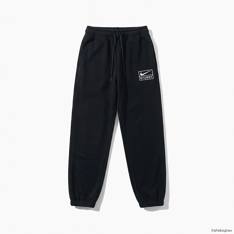 Stussy Co-branded Casual Black Sweatpants