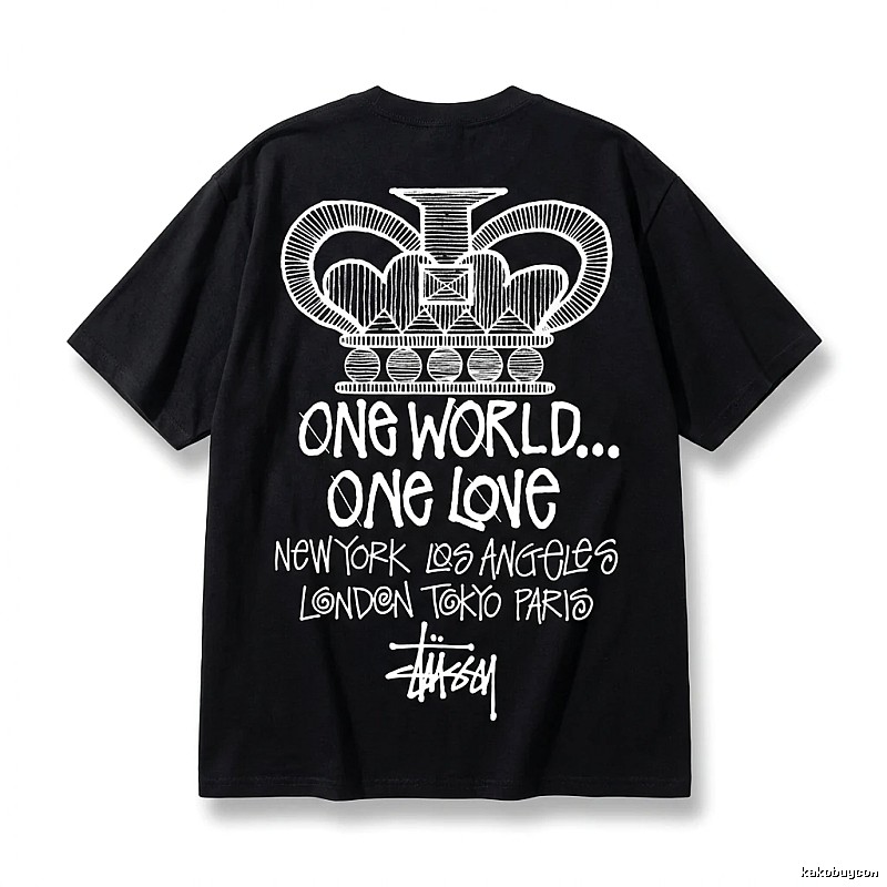 Stussy Crown Print Black T-shirt