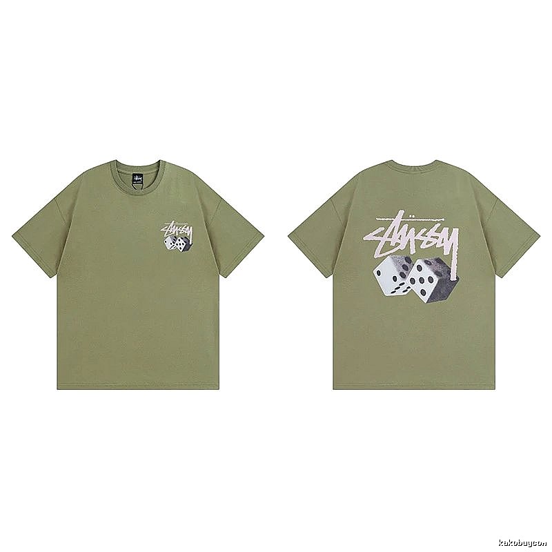 Stussy Green Spider Graphic T-Shirt Everyday Rotation Logo