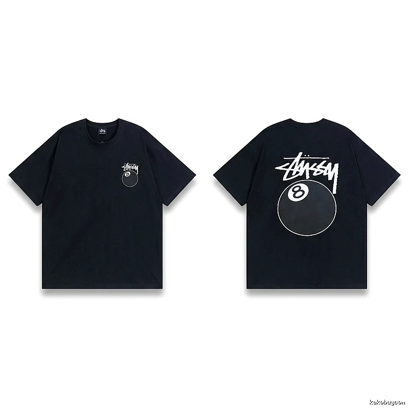 Stussy No.8 Ball Style Black T-shirt