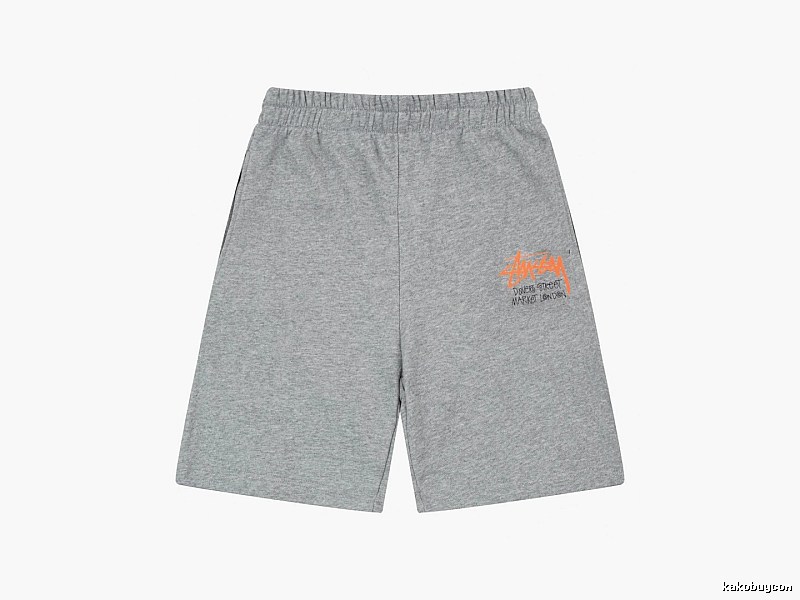 Stussy street-style grey shorts