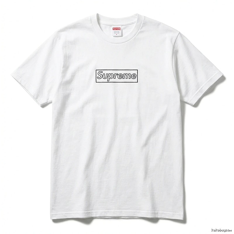 Supreme Basic Simple White T-shirt