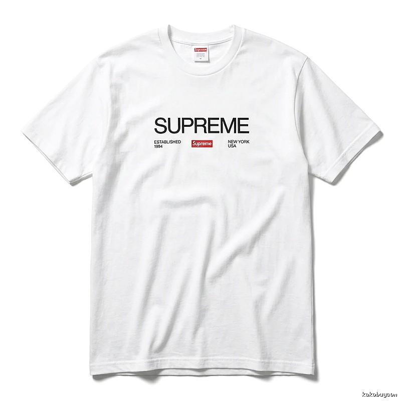 Supreme basic white T-shirt