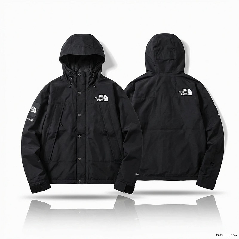 Supreme co-branded black windbreaker