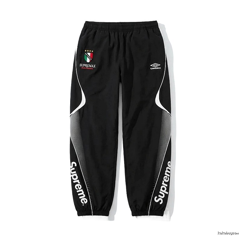 Supreme co-branded sporty black pants
