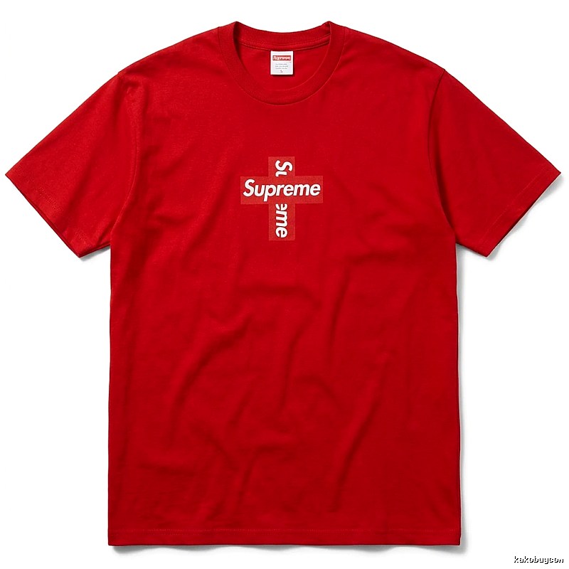 Supreme Cross Simple Style Red Clothes