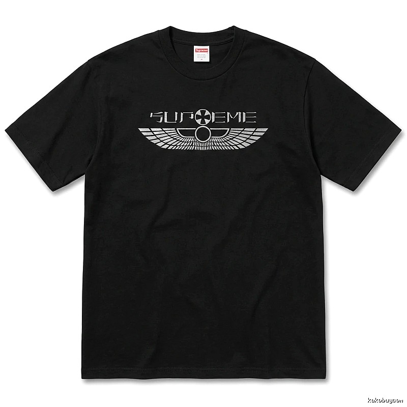 Supreme Flight Series Trendy Cool Black T-shirt