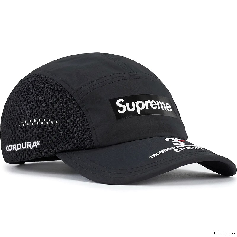 Supreme minimalist style black hat