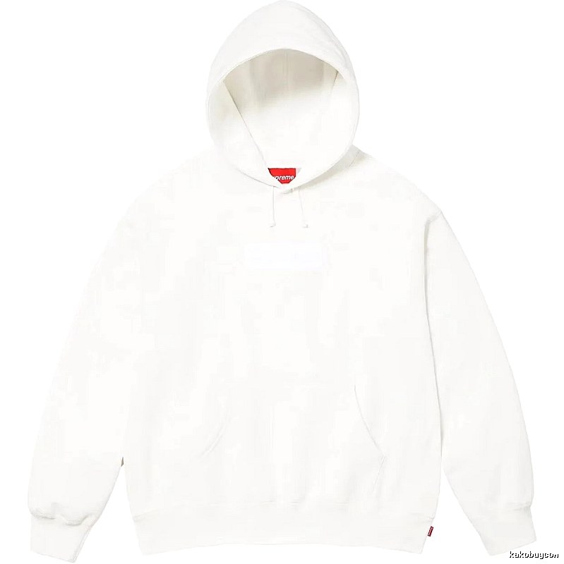 Supreme Monogram Logo hoodie Gray Red Oversized for Layered Styling
