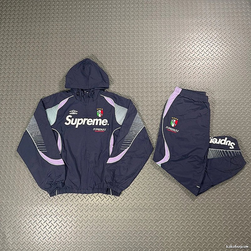 Supreme Navy Purple Tracksuit Set