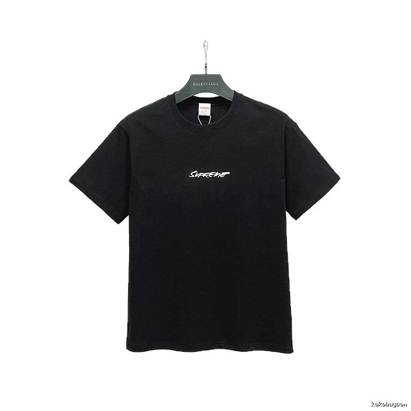 Supreme Printed Street-style Black T-Shirt