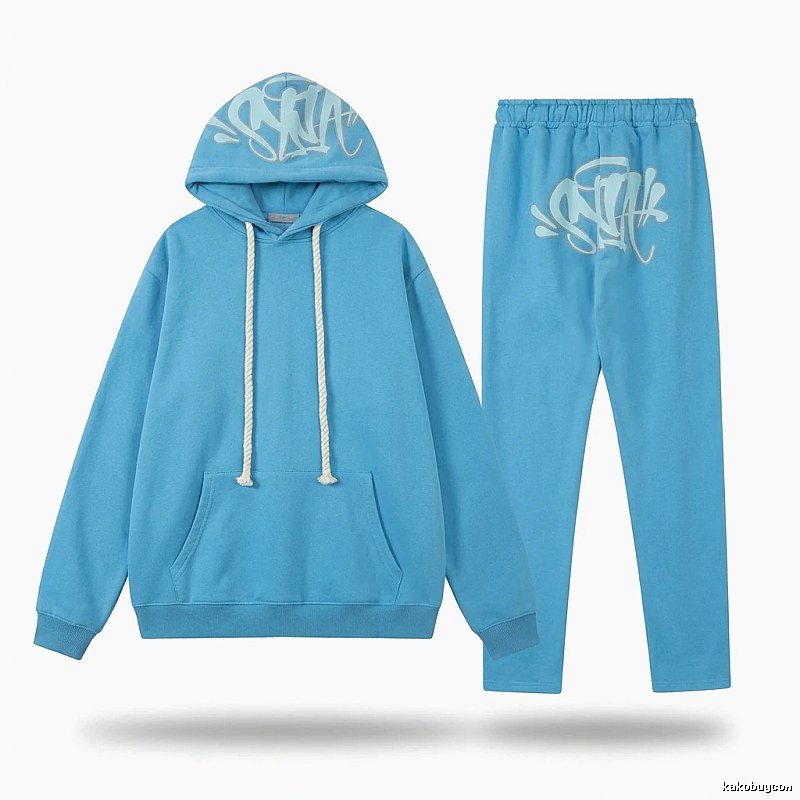 SynaWorld graffiti-style blue suit