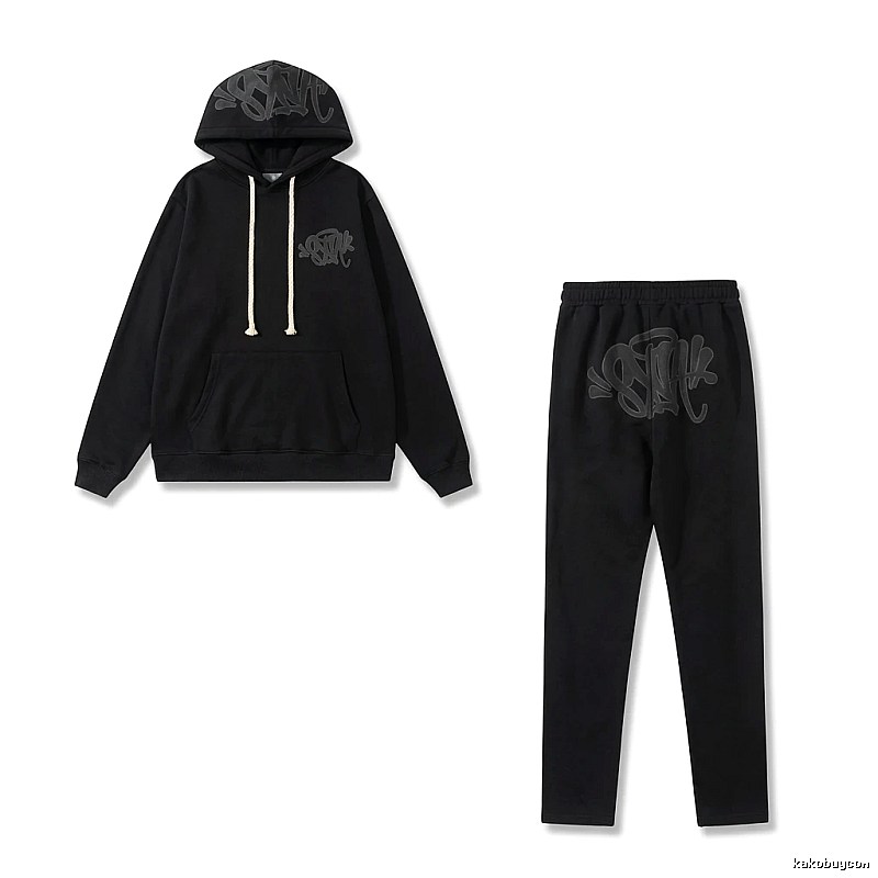 SynaWorld Graffiti Trendy Cool Style Black Suit