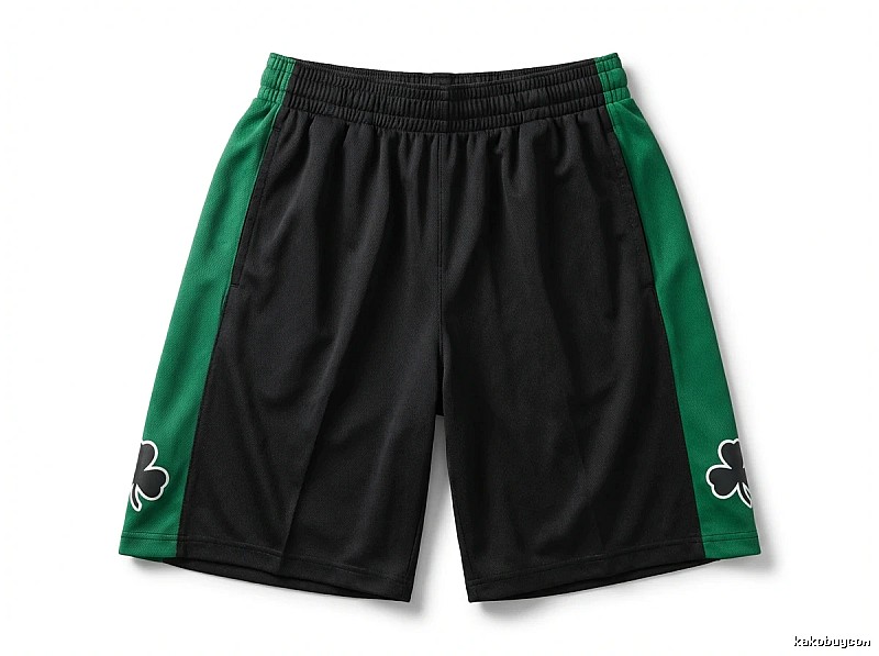 Tatum Celtics-style black and green shorts