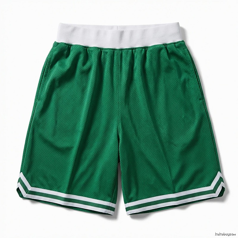 Tatum green and white retro-style shorts