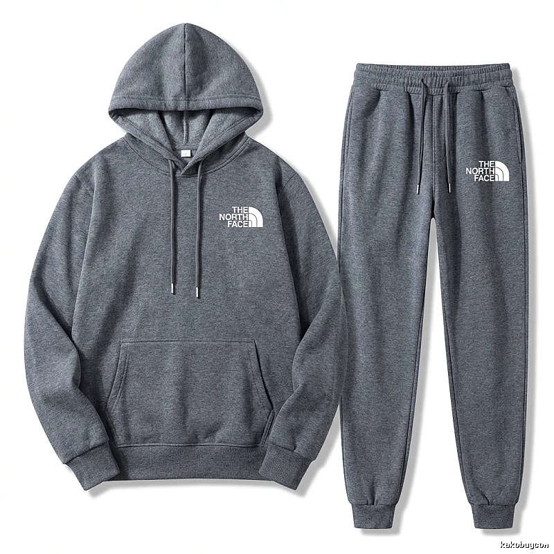 The North Face Simple Gray Sportswear Set