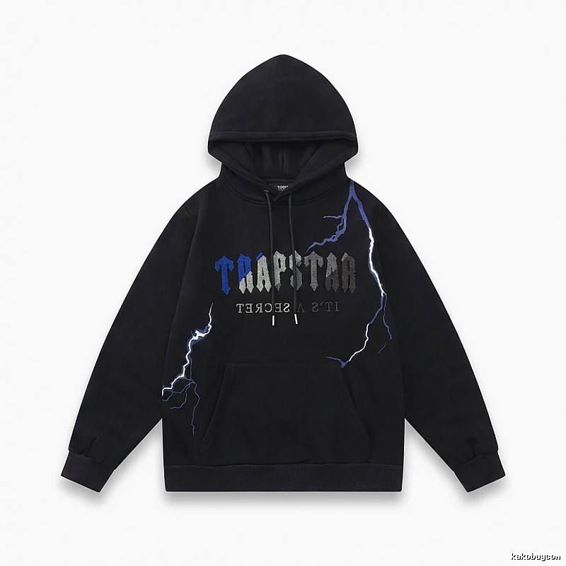 Trapstar Lightning Wind Black Hoodie