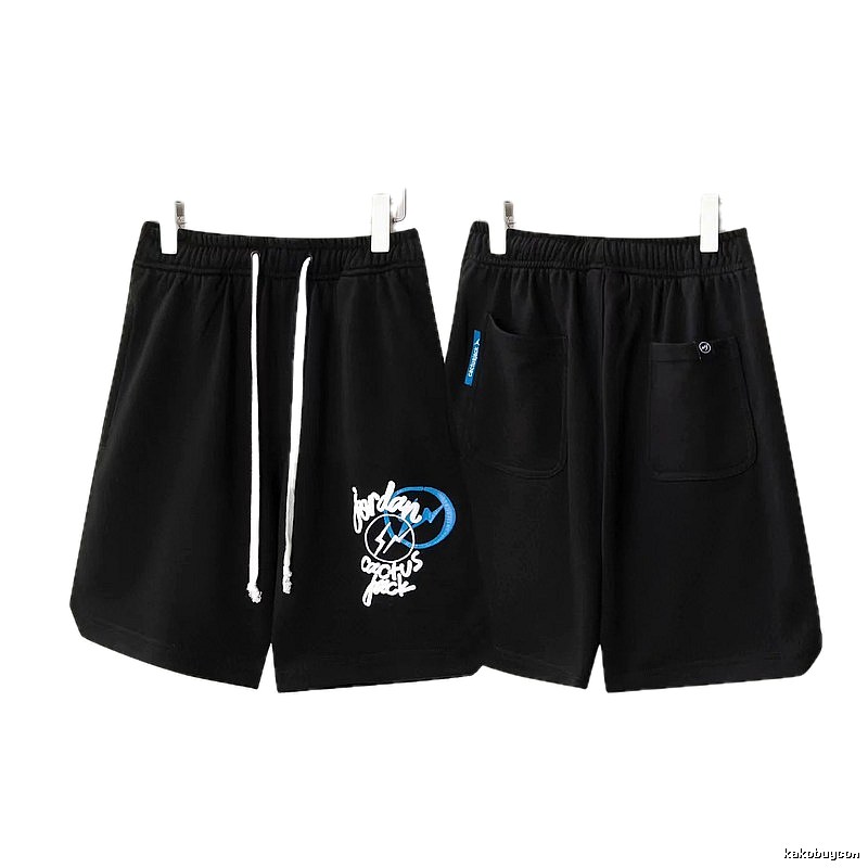 Travis Scott Cactus Jack Street Style Black Shorts