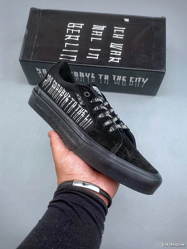 Vans Graphic Skate Sneakers, Black and Skate-Led Shape